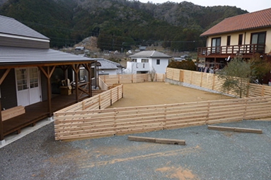 ドックランのある家